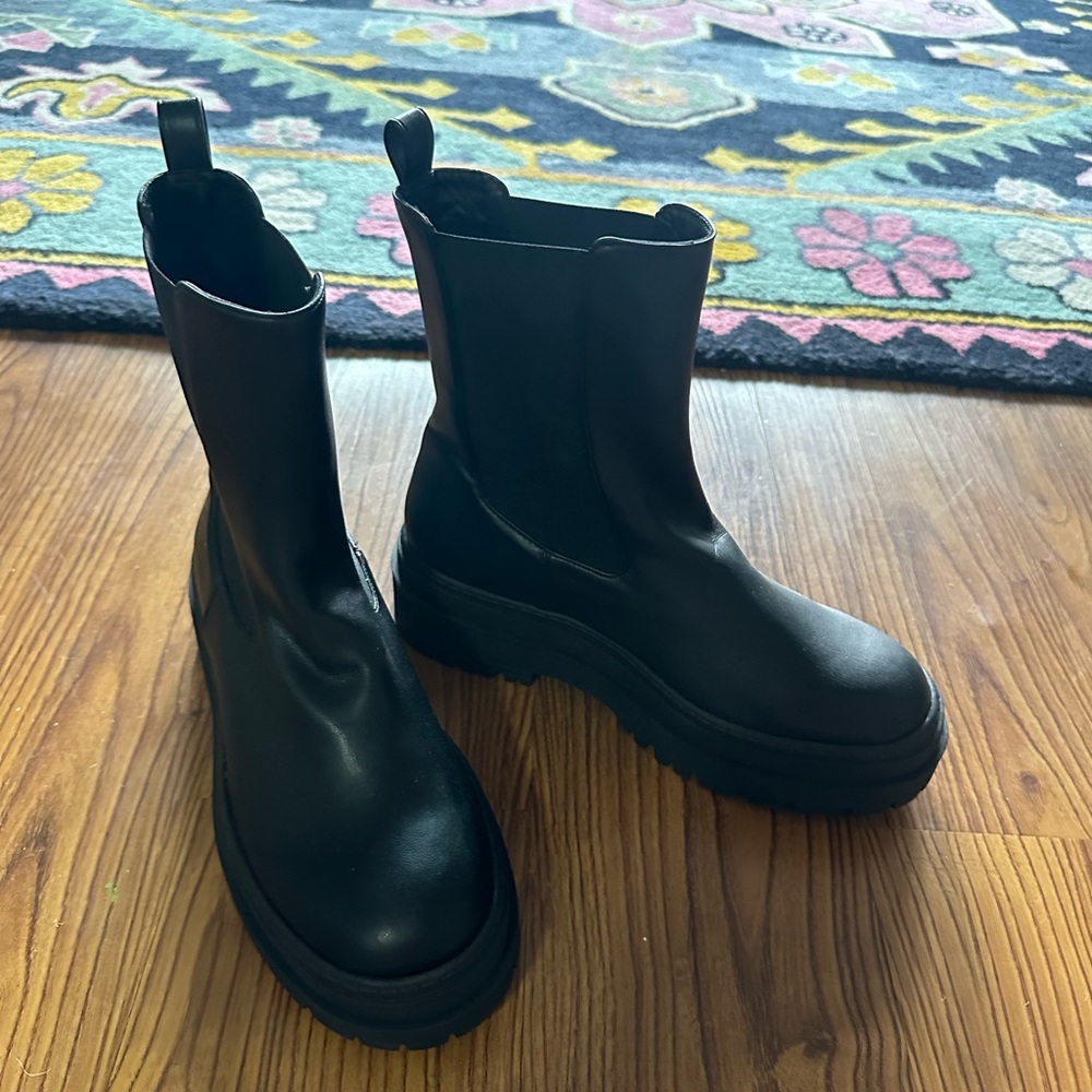 Platform Black Boots - image 2